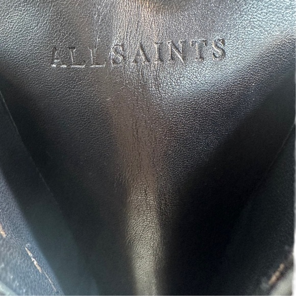ALLSAINTS Women’s Beth Leather & Canvas Tall Platform Boots Size:6 US/ 36 EU NEW - Picture 15 of 16